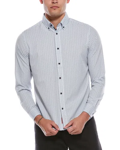 Report Collection Print Sport Shirt In White