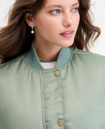 On 34th Women's Oversized Bomber Jacket, Macy's Exclusive In Green