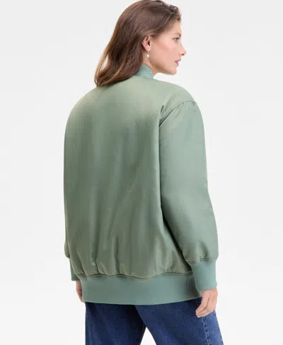 On 34th Women's Oversized Bomber Jacket, Macy's Exclusive In Green