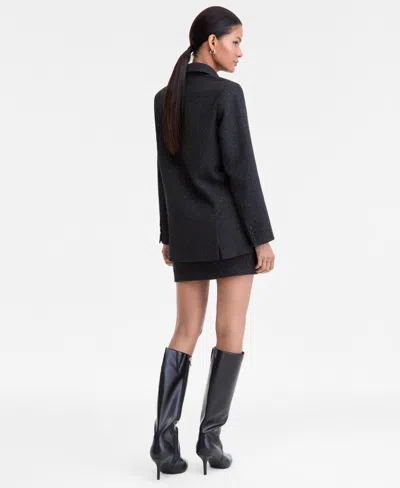 Inc International Concepts Women's Embellished Blazer, Macy's Exclusive In Black