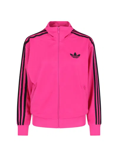 Adidas Originals 'adicolor Calssics Firebird' Zip Sweatshirt In Pink