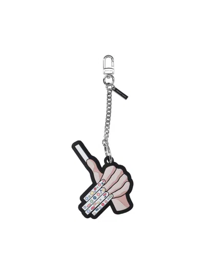 Marc Jacobs The Marc Mani Bag Charm In Metallic