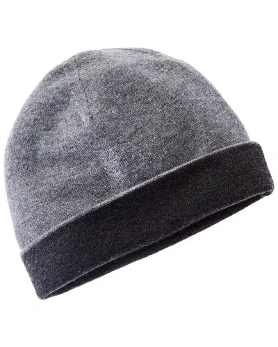 Forte Cashmere Reversible Cashmere Hat In Gray