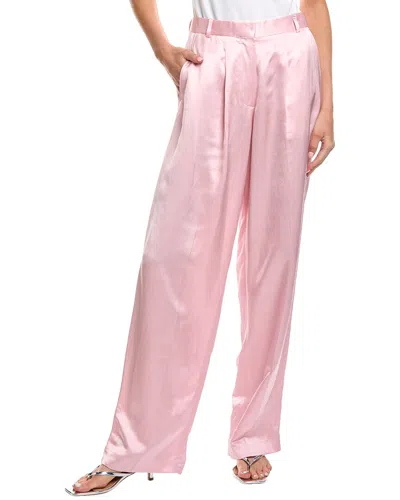Officine Generale New Sophie Linen-blend Pant In Pink