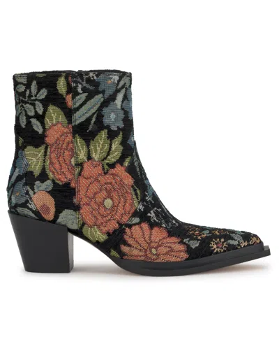 Jessica Simpson Women's Helvona Western Ankle Booties In Multi