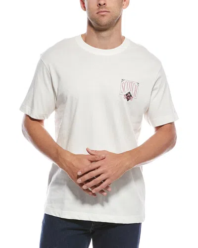Scotch & Soda Relaxed Fit Graphic T-shirt In White