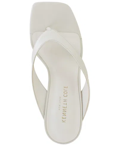 Kenneth Cole New York Women's Susannah Dress Wedge Thong Sandals In Gray