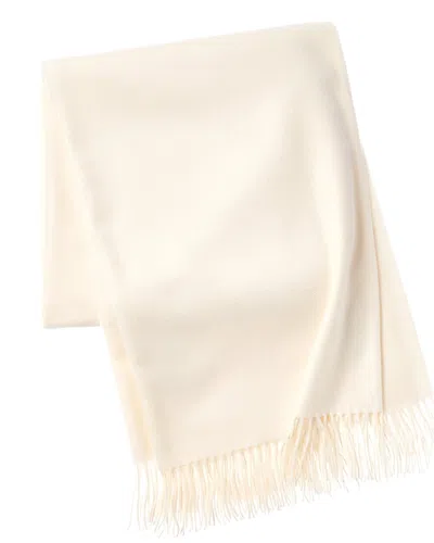 Amicale Cashmere 100% Cashmere Throw With Fringe In Gray