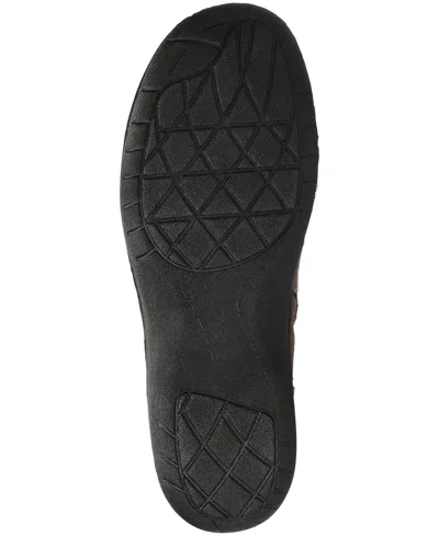 Easy Street Womens Exeter Flat Heel Booties In Brown