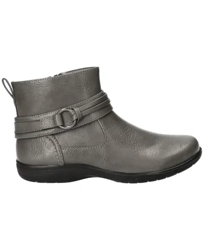 Easy Street Womens Exeter Flat Heel Booties In Gray