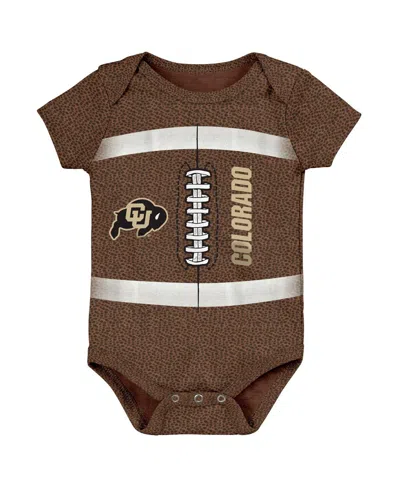 Outerstuff Baby Boys And Girls Brown Colorado Buffaloes Catch Me Football Bodysuit In Brown