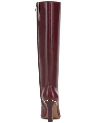 Vince Camuto Gylina Extra Wide Calf Knee High Boot In Burgundy