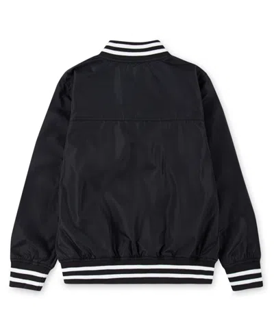 Levi's Boys 8-20 Shiny Mesh Lined Bomber Jacket In Black