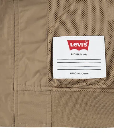 Levi's Boys 8-20 Shiny Mesh Lined Bomber Jacket In Gray