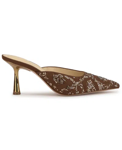 Jessica Simpson Women's Xia Mid-heel Mule Pumps In Brown