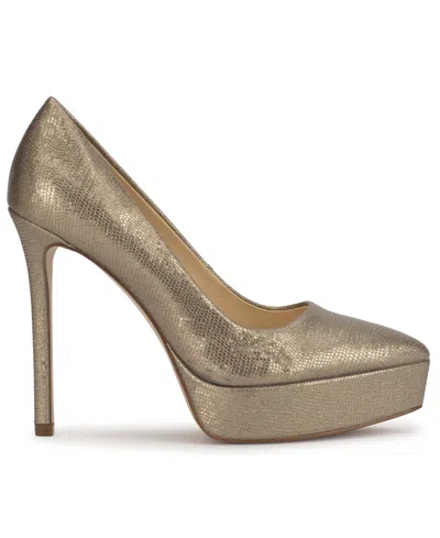 Jessica Simpson Women's Sinelia Platform Stiletto Pumps In Gold