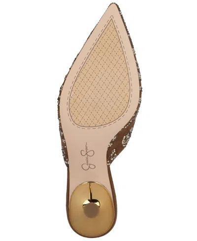 Jessica Simpson Women's Xia Mid-heel Mule Pumps In Brown