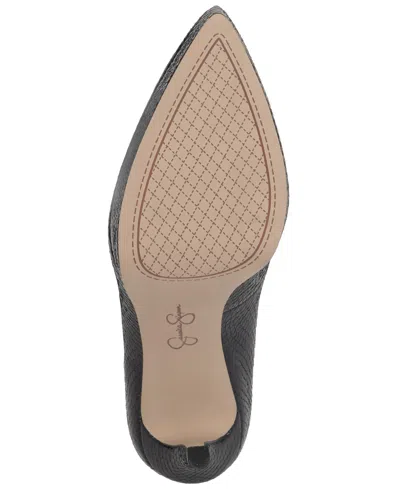 Jessica Simpson Jariah Womens Iridescent Almond Toe Platform Heels In Black