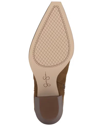 Jessica Simpson Women's Helvona Western Ankle Booties In Nude