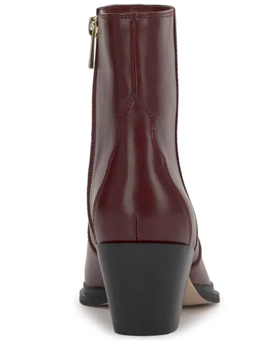 Jessica Simpson Helvona Pointed Toe Bootie In Burgundy
