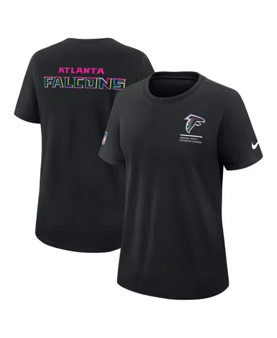 Nike Women's Black Miami Dolphins 2025 Nfl Crucial Catch Tri-blend Dri-fit T-shirt In Black