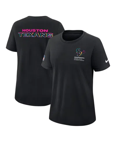 Nike Women's Black Miami Dolphins 2025 Nfl Crucial Catch Tri-blend Dri-fit T-shirt In Black
