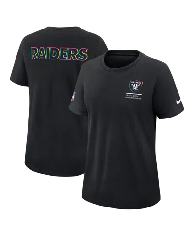 Nike Women's Black Miami Dolphins 2025 Nfl Crucial Catch Tri-blend Dri-fit T-shirt In Black