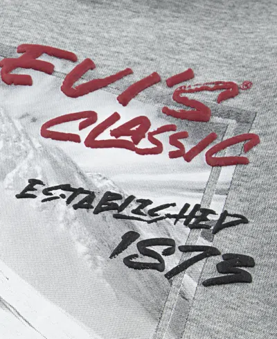 Levi's Boys 2t-7 Black Diamond Pullover Hoodie In Gray