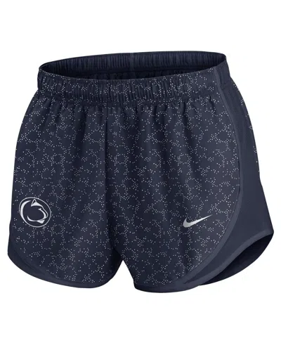 Nike Navy Penn State Nittany Lions Tempo Pattern Dri-fit Shorts In Blue