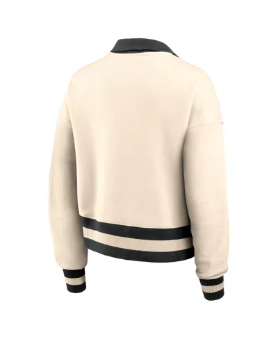 Nike Women's Tan Ohio State Buckeyes Legacy Half-zip Sweatshirt In Brown