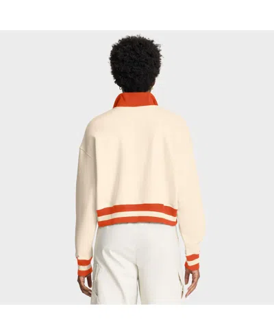 Nike Tan Clemson Tigers Legacy Half-zip Sweatshirt In Neutral