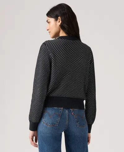 Levi's Snowflake Crew Sweater In Black