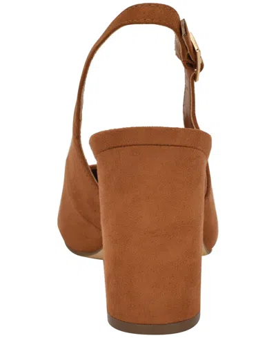 Tommy Hilfiger Azalee Block Heel Slingback Pump In Brown