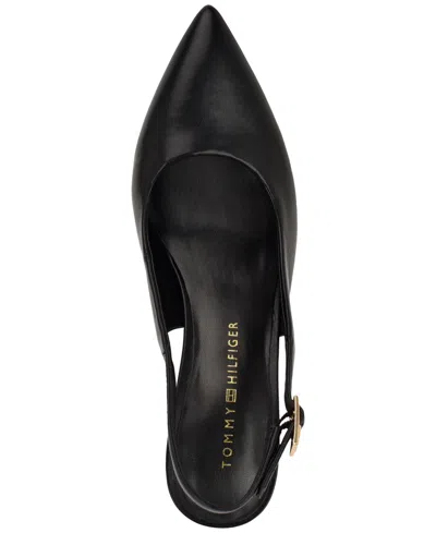 Tommy Hilfiger Azalee Block Heel Slingback Pump In Black