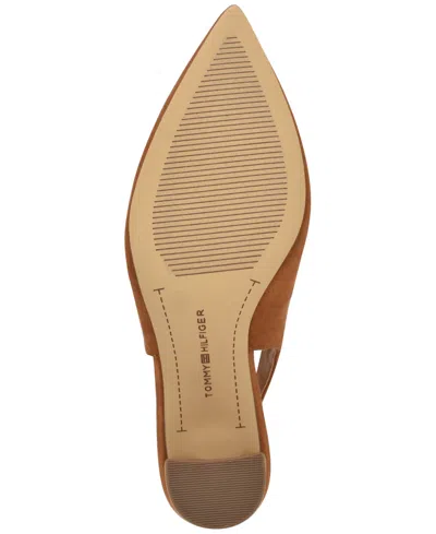 Tommy Hilfiger Azalee Block Heel Slingback Pump In Brown