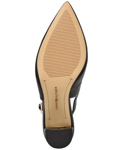 Tommy Hilfiger Azalee Block Heel Slingback Pump In Black