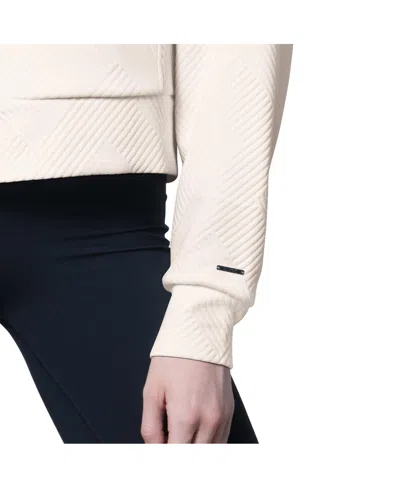 Msx By Michael Strahan Women's Cream San Francisco 49ers Eleanor Full-zip Hoodie In White