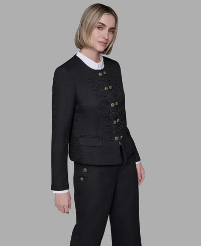 Karl Lagerfeld Women's Long Sleeve Jacket In Black