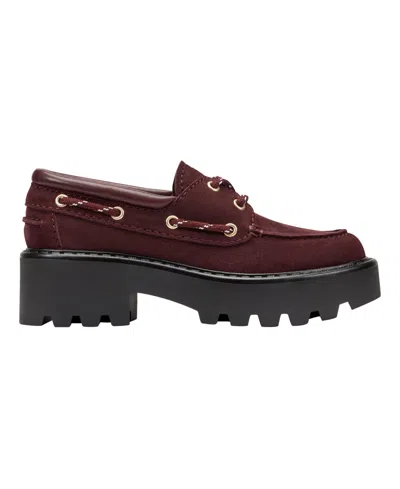 Marc Fisher Ltd Women's Peyten Loafer Flats In Burgundy