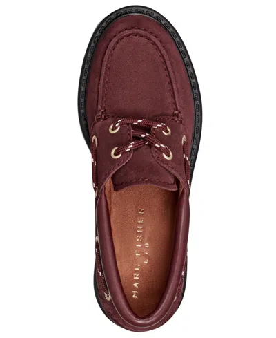 Marc Fisher Ltd Women's Peyten Loafer Flats In Burgundy