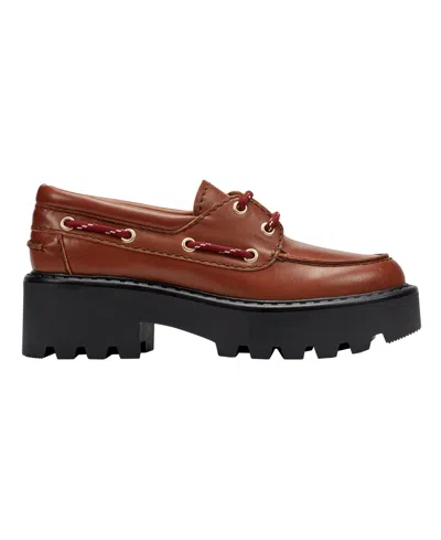 Marc Fisher Ltd Peyten Lug Sole Loafer In Brown
