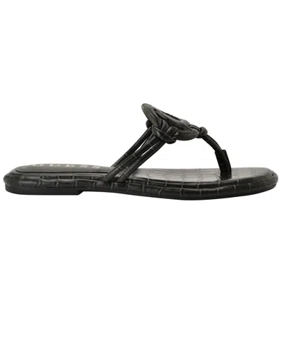 Guess Women's Saime Embellished G Cutout Flat Thong Sandals In Gray