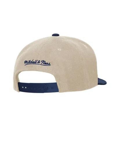 Mitchell & Ness Mitchell Ness Cream New York Yankees Vs. New York Mets Subway Series Matchup Pro Pinch Snapback Hat In Neutral