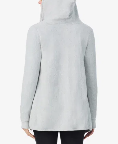 Cuddl Duds Plus Size Hooded Wrap In Gray