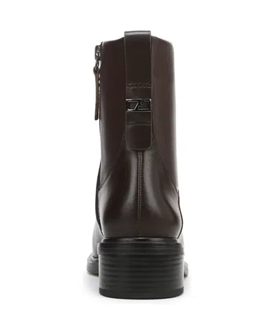 Franco Sarto Women's Gracely Block Heel Zip Short Boots In Burgundy