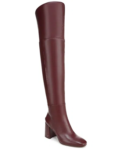Circus Ny By Sam Edelman Women's Brigid Over-the-knee Block-heel Boots In Burgundy