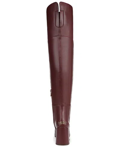 Circus Ny By Sam Edelman Women's Brigid Over-the-knee Block-heel Boots In Burgundy