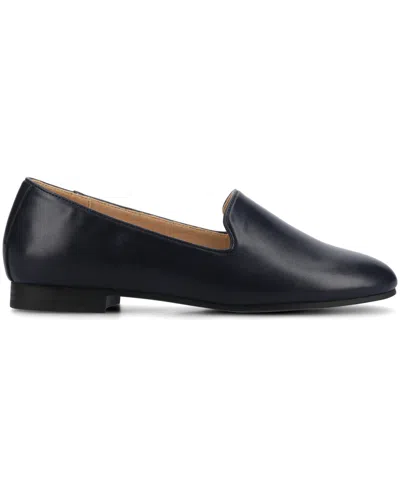 Journee Collection Journee Womens Ishani Career Ballet Flats In Blue