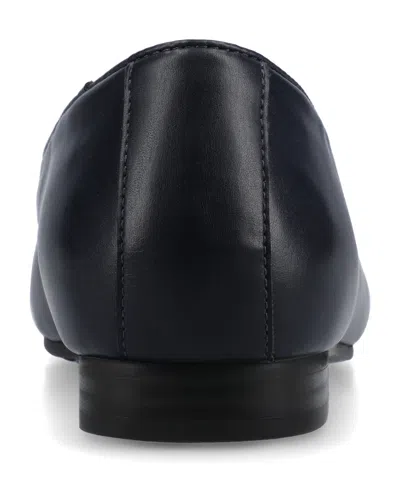 Journee Collection Journee Womens Ishani Career Ballet Flats In Blue