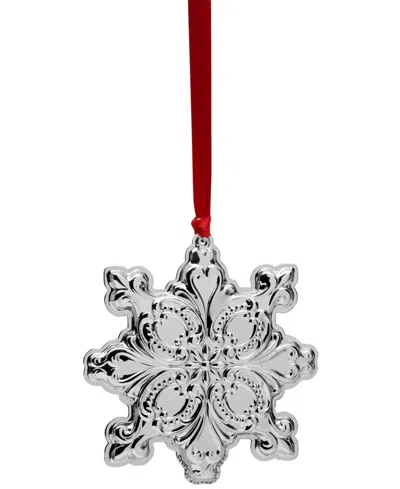 Wallace 2025 Sterling Silver Grande Baroque Snowflake Ornament, 28th Edition In Silver